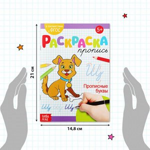 Раскраска пропись «Прописные буквы», 20 стр.