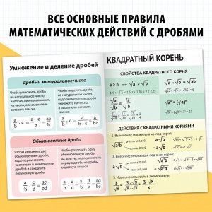Книжка-шпаргалка по математике «Дроби», 8 стр., 5?9 класс