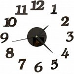 Часы-наклейка, серия: DIY, &quot;Ясмина&quot;, плавный ход, d-45 см, секундная 12 см, цифра 7.5 х 5 см
