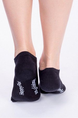 Укороченные базовые носки в сетку, цвет черный