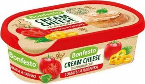 Сыр "Кремчиз" 65% с наполнителем "Томаты и паприка" 140гр