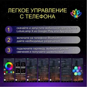 Светодиодная уличная лента-гирлянда ELK-BLEDOMA RGB led многоцветная 5 м