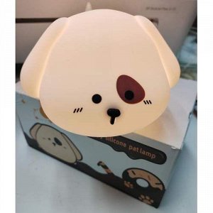 Детский силиконовый 3D ночник SILICONE PATLAMP ЩЕНОК с таймером и USB-зарядкой