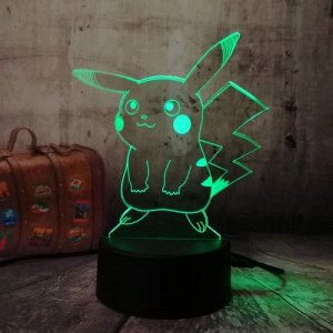 3D светильник покемон Пикачу