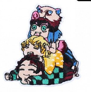 Нашивка-аппликация на клеевой основе "Demon Slayer: Kimetsu no Yaiba/Клинок, рассекающий демонов", 6,5*7 см
