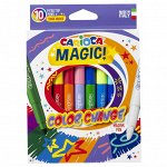 Фломастеры меняющие цвет Carioca &quot;Color Change. Magic&quot;, 09цв.+1, 10шт., картон, европодвес