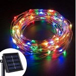Медная LED проволока &quot;Роса&quot;, на солнечной батарее