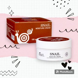 [EKEL] Увлажняющий крем с муцином улитки SNAIL MOISTURE CREAM, 100 мл