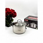 Кастрюля из нержавеющей стали с крышкой FESSLE диаметр 18 см (2,6 л)