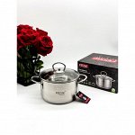 Кастрюля из нержавеющей стали с крышкой FESSLE диаметр 16 см (1,9 л)