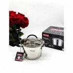 Кастрюля из нержавеющей стали с крышкой FESSLE диаметр 16 см (1.9л)
