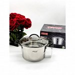 Кастрюля из нержавеющей стали с крышкой FESSLE диаметр 20 см (3.6л)