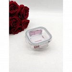Стеклянный пищевой контейнер FESSLE,800 мл, 16.5*16.5*7 см