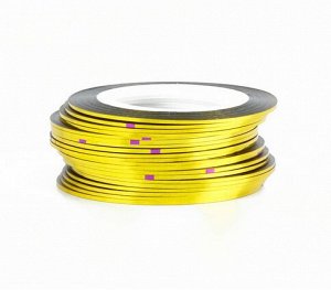 Лента для дизайна золото Metallic tape3, 0,8мм, 700-20-03 ЭК