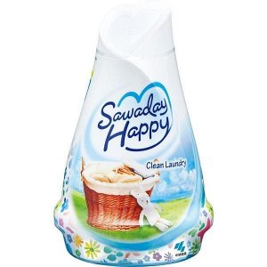 Освежитель воздуха Kobayashi для комнаты Sawaday Happy Clean Laundry аромат чистого белья 120г, 1/15