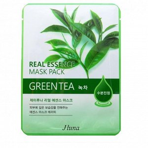 JUNO Тканевая маска салфетка для лица для проблемной кожи (Зеленый чай) 25г