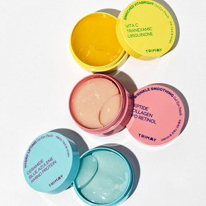 Патчи для век против морщин с пептидами, коллагеном и ретинолом Wrinkle Smoothing Gel Eye Patch (pink)