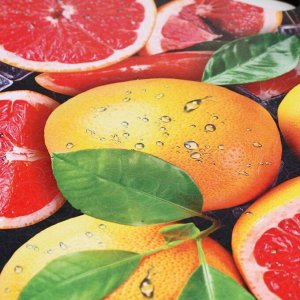 Доска разделочная "Сочный грейпфрут" 27х18 см