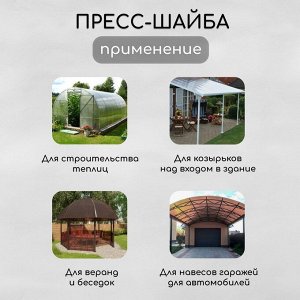 Пресс-шайба, оцинкованная, d=30 мм, серая, набор 50 шт.