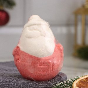 Бомбочка для ванны "Дед Мороз" клубника со сливками  "Добропаровъ"