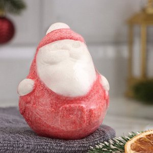Бомбочка для ванны "Дед Мороз" клубника со сливками  "Добропаровъ"