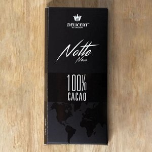 Горький шоколад 100% какао Notte Nera
