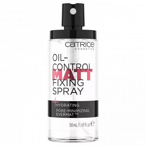 Катрайс Спрей длялица фиксирующий для макияжа, Catrice Oil-Control Matt Fixing Spray, 50 мл