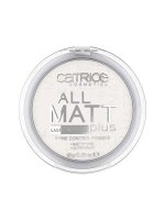 Катрис Пудра для лица компактная тон 001 прозрачный Catrice all matt plus shine control powder 10 г