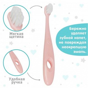 Детская зубная щетка Крошка Я с мягкой щетиной, нейлон, от 18 мес., МИКС