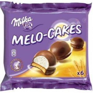 Суфле На этот раз производители Milka Melo-Cakes из Германии придумали нечто особенное - пшеничное печенье с шариком суфле в молочном альпийском шоколаде. Пальчики оближешь! В упаковке-пачке находится