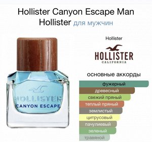 Мужские духи Hollister Canyon Escape 100 мл. Оригинал