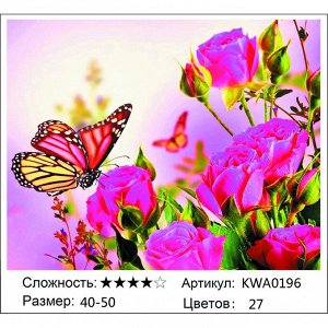 Алмазная живопись 40х50 без подрамника