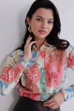 Рубашка с принтом &quot;floral&quot;