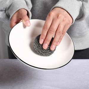 Металлическая губка для мытья посуды 3шт