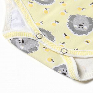 Боди Bloom Baby Ёжики с дл. рукавом, см, желтый
