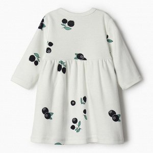 Платье Bloom Baby Черники с дл. рукавом, молочный
