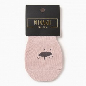 Носки детские MINAKU со стопперами, розовый, р-р 12-13 см