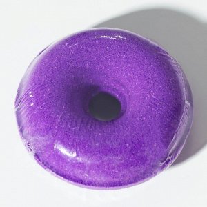 Бомбочка-пончик для ванны «Сияй», аромат черники, 130 г