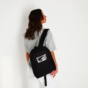 Рюкзак текстильный Аниме, 38х14х27 см, цвет чёрный