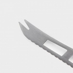 Нож для сыра Доляна Lime, 25x2.3 см, сырорезка, чёрный