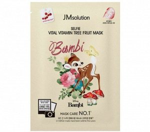 Disney SELFIE Тканевая маска с экстрактом Облепихи/VITAL VITAMIN TREE FRUIT MASK, JM Solution, Ю.Корея, 30 г, (10/400)