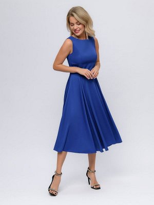 1001 Dress Платье василькового цвета длины миди в стиле ретро