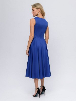 1001 Dress Платье василькового цвета длины миди в стиле ретро