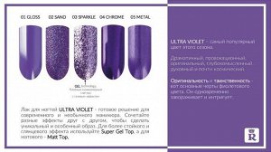 *Relouis Лак д/ногтей Ultra Violet тон 01Gloss