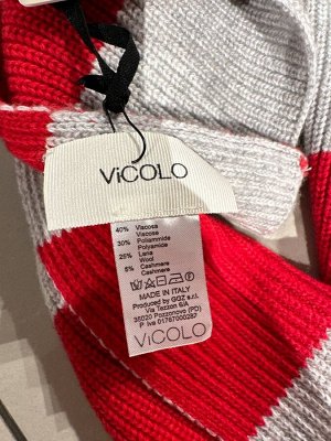 Комплект вязаных аксессуаров VICOLO: Шапка и Шарф