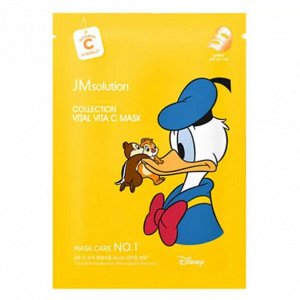 Disney, Тканевая маска с Витамином С/ Collection Vital Vita C Mask, JM Solution, Ю.Корея, 30 г, (10/400)