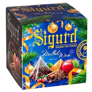 чай SIGURD 'MULLED WINE' 15 пирамидок/саше-конверт 1/8