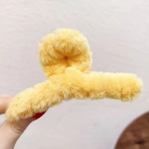 Заколка плюшевая, крабик, женский, для девочек, 1 шт.