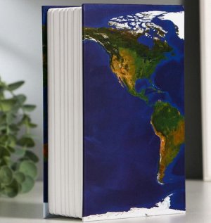 Сейф-книга "Атлас мира", 5,5х11,5х18 см, ключевой замок
