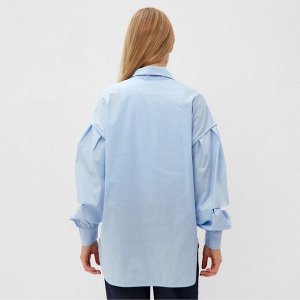 Блузка женская, MINAKU: Casual collection цвет голубой